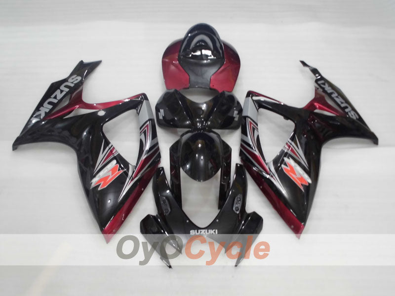 Injection Fairing kit for 06-07 GSX R600 - Black, Fuchsia - Factory Style #OYO87905314 Secondary image