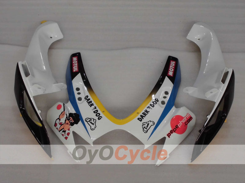 Injection Fairing kit for 06-07 GSX R750 - Blue, White - MOTUL #OYO87905352