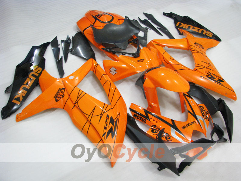 Injection Fairing kit for 08-10 GSX R600 - Orange - MOTUL #OYO87905376