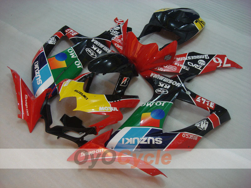 Injection Fairing kit for 08-10 GSX R600 - Red, Black - RK #OYO87905378 Secondary image