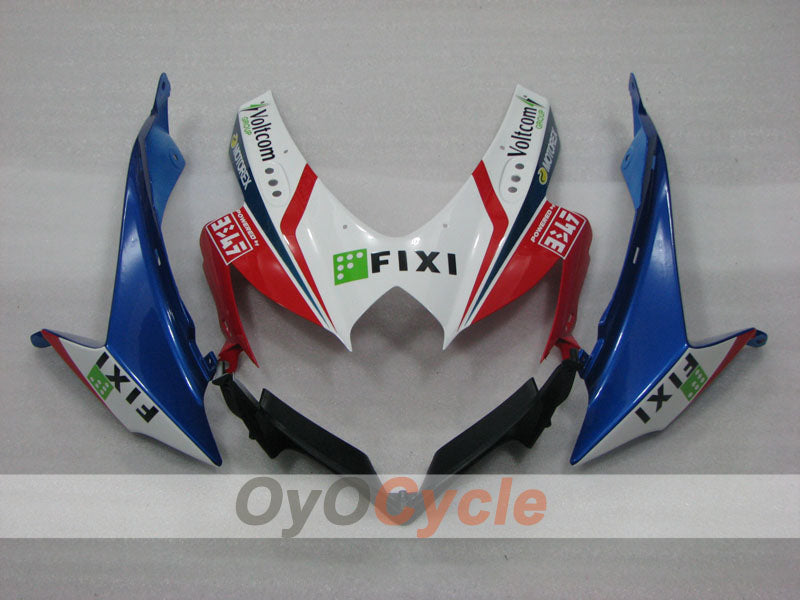 Injection Fairing kit for 08-10 GSX R600 - Blue, White - FIXI #OYO87905379