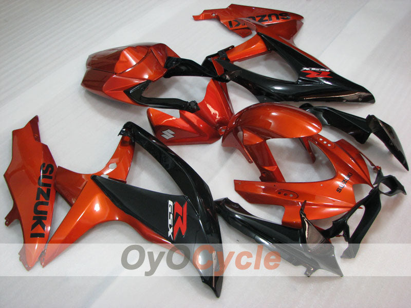 Injection Fairing kit for 08-10 GSX R750 - Orange, Black - Factory Style #OYO87905424