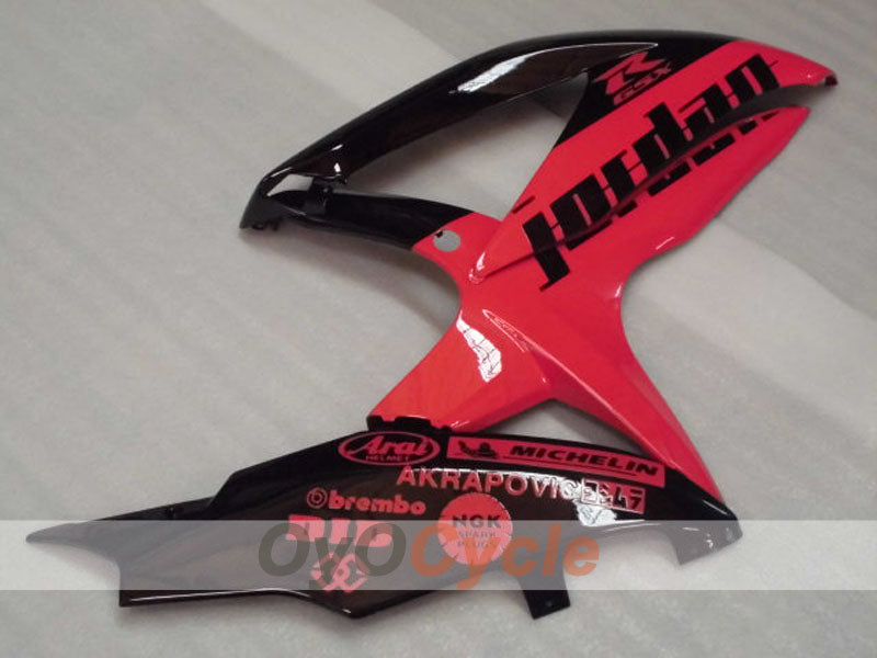 Injection Fairing kit for 08-10 GSX R600 - Black, Pink - Jordan #OYO87905383