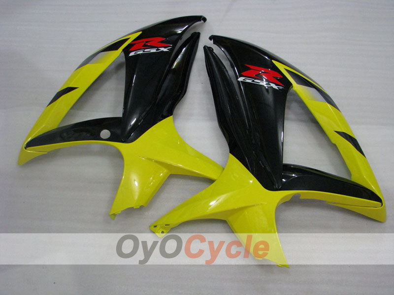 Injection Fairing kit for 08-10 GSX R600 - Yellow, Black - Factory Style #OYO87905384