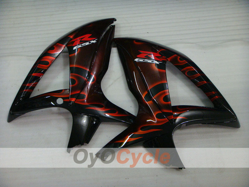 Injection Fairing kit for 08-10 GSX R600 - Black - Flame #OYO87905385