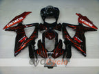 Injection Fairing kit for 08-10 GSX R750 - Red, Black - Flame #OYO87905428