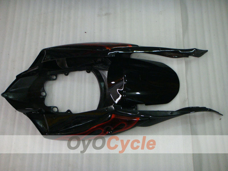 Injection Fairing kit for 08-10 GSX R750 - Red, Black - Flame #OYO87905428