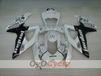 Injection Fairing kit for 08-10 GSX R750 - White, Black - Jordan #OYO87905433