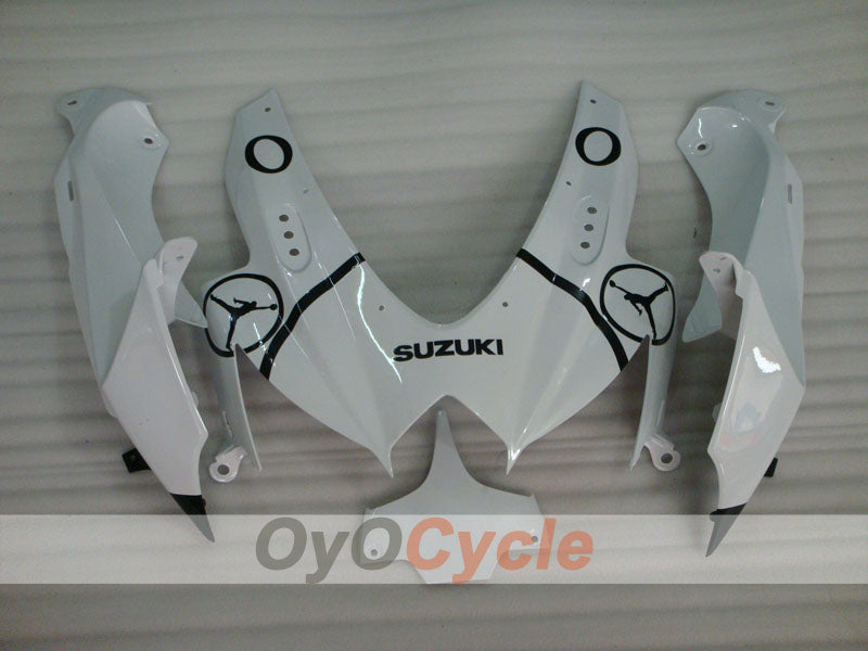 Injection Fairing kit for 08-10 GSX R750 - White, Black - Jordan #OYO87905433