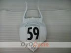 Injection Fairing kit for 08-10 GSX R750 - White, Black - Jordan #OYO87905433