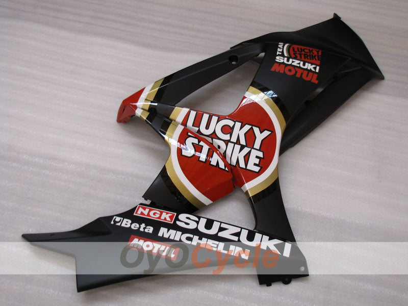 Injection Fairing kit for 07-08 GSX R1000 - Red, Black - Lucky Strike #OYO87905519
