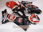 Injection Fairing kit for 07-08 GSX R1000 - Red, Black - Lucky Strike #OYO87905519