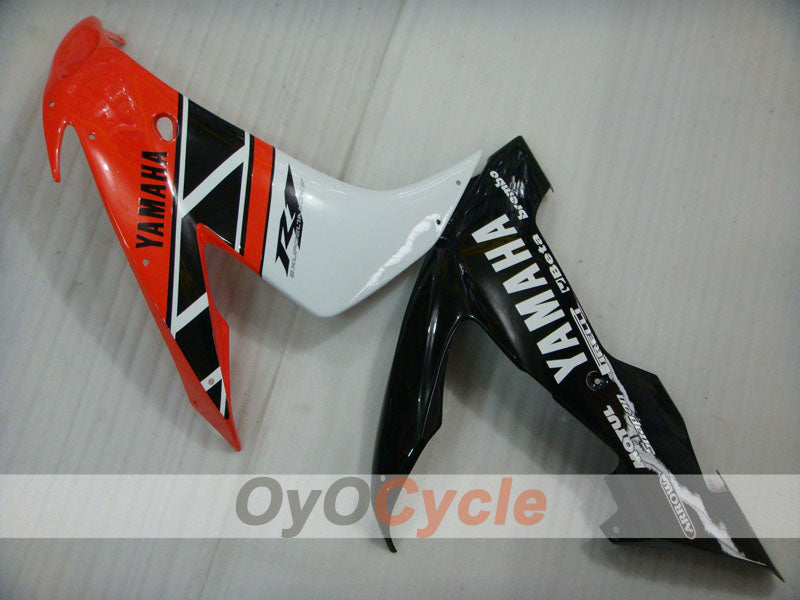 Injection Fairing kit for 04-06 YZF-R1 - Orange, White, Black - MOTUL #OYO87905643