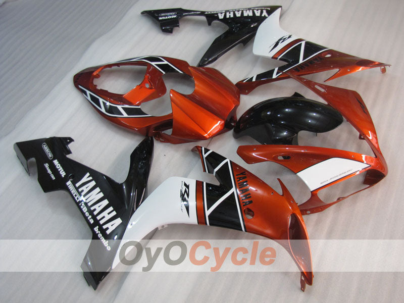 Injection Fairing kit for 04-06 YZF-R1 - Orange, White, Black - MOTUL #OYO87905644