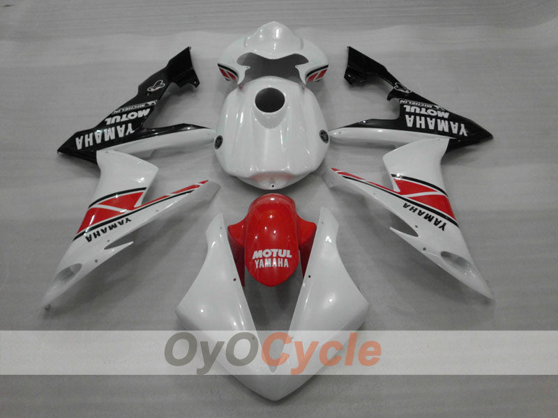 Injection Fairing kit for 04-06 YZF-R1 - Orange, White, Black - MOTUL #OYO87905646