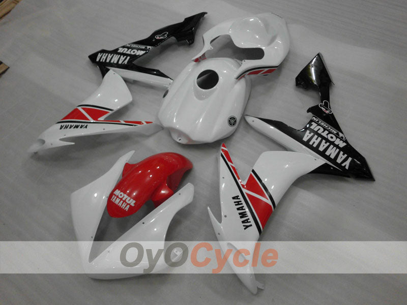 Injection Fairing kit for 04-06 YZF-R1 - Orange, White, Black - MOTUL #OYO87905646