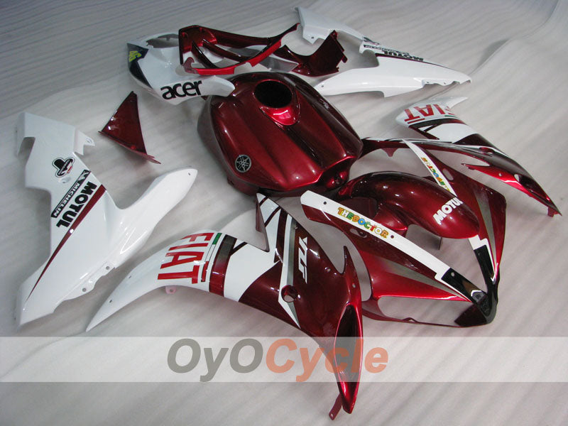 Injection Fairing kit for 04-06 YZF-R1 - Red, White - FIAT #OYO87905651