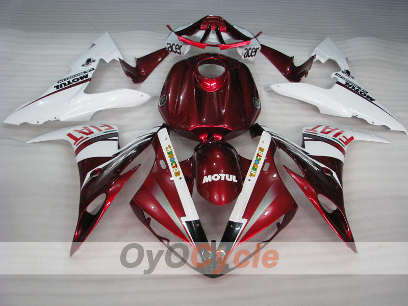 Injection Fairing kit for 04-06 YZF-R1 - Red, White - FIAT #OYO87905651
