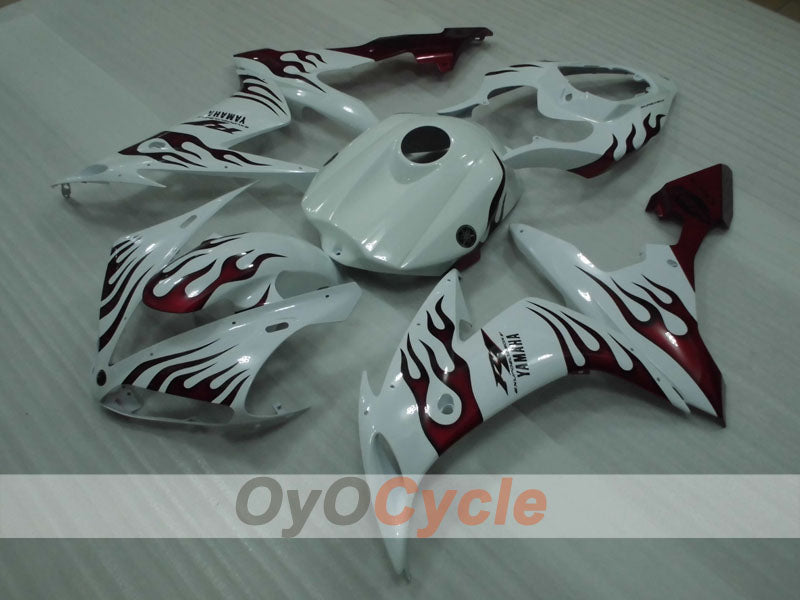 Injection Fairing kit for 04-06 YZF-R1 - Red, White - Customize #OYO87905656