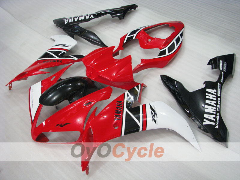 Injection Fairing kit for 04-06 YZF-R1 - Red, White, Black - MOTUL #OYO87905657