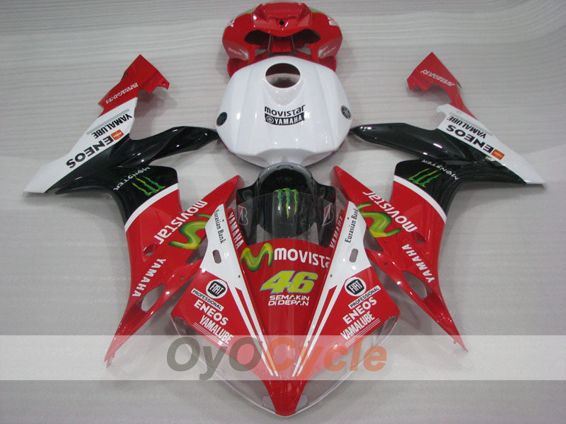Injection Fairing kit for 04-06 YZF-R1 - Red, White, Black - Monster #OYO87905661 Secondary image