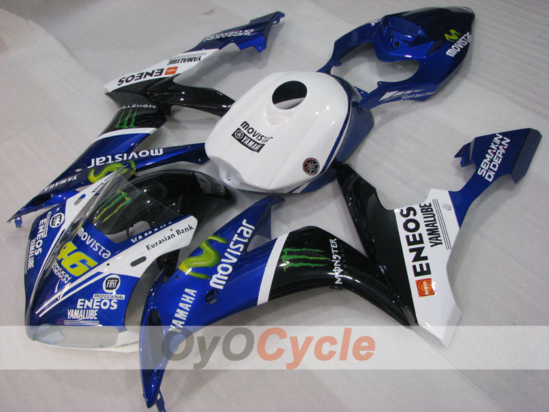 Injection Fairing kit for 04-06 YZF-R1 - Blue, White, Black - Monster #OYO87905668