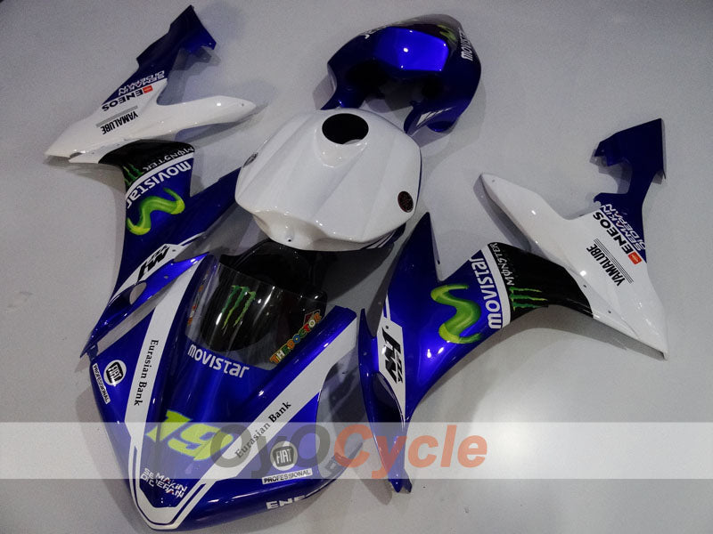Injection Fairing kit for 04-06 YZF-R1 - Blue, White, Black - Monster #OYO87905670