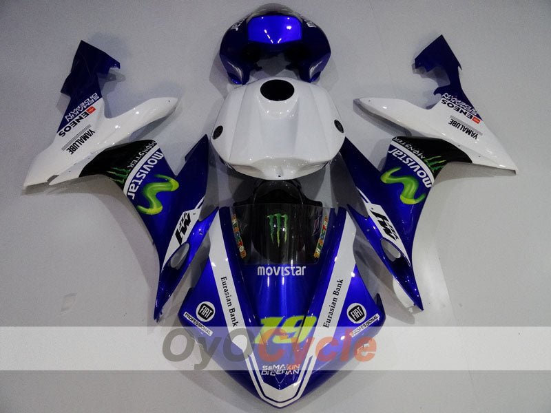 Injection Fairing kit for 04-06 YZF-R1 - Blue, White, Black - Monster #OYO87905670 Secondary image