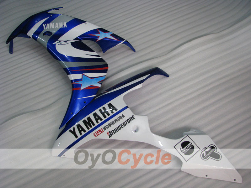 Injection Fairing kit for 04-06 YZF-R1 - Blue, White - FIAT, MOTUL #OYO87905671