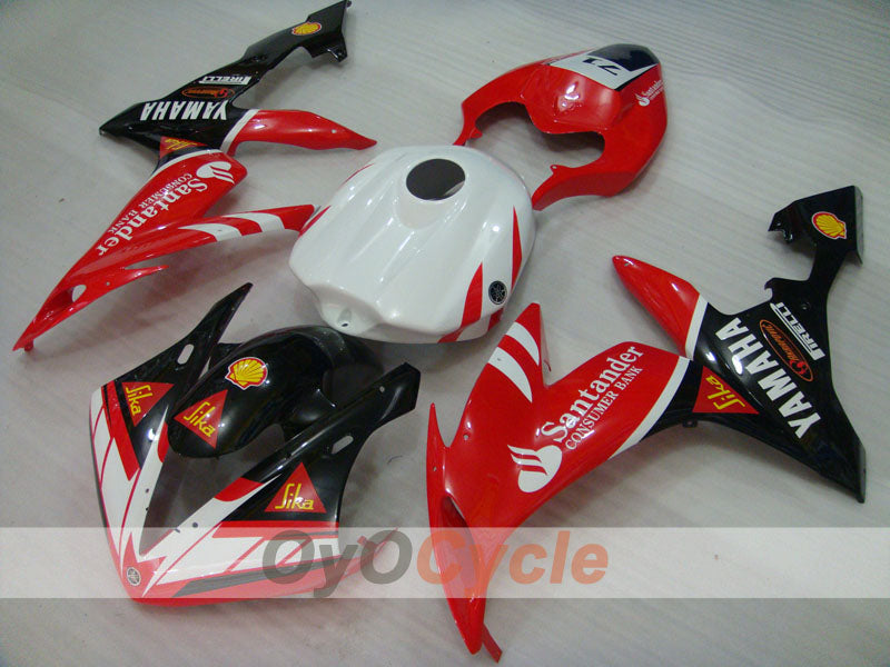 Injection Fairing kit for 04-06 YZF-R1 - Red, Black - Santander #OYO87905680 Secondary image