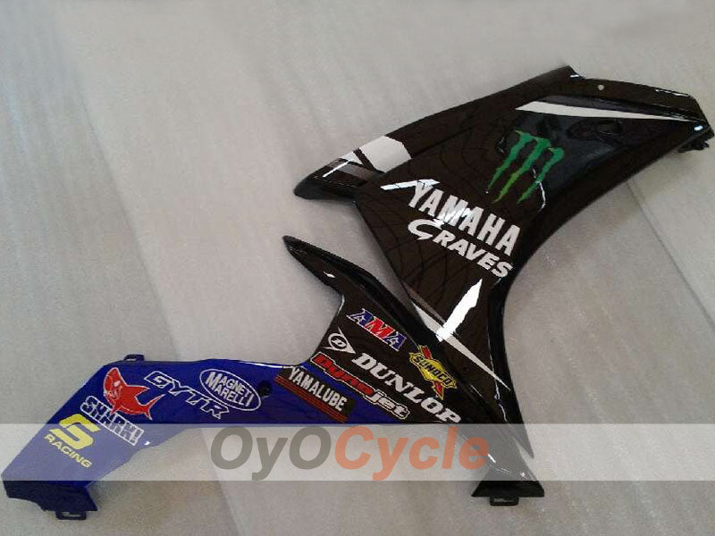 Injection Fairing kit for 07-08 YZF-R1 - Blue, White, Black - Monster #OYO87905681