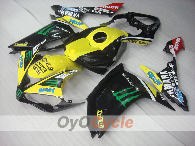Injection Fairing kit for 07-08 YZF-R1 - Yellow, Black - Monster #OYO87905682 Main image