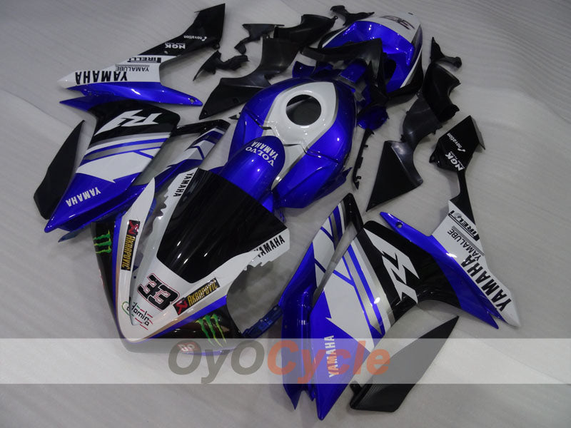 Injection Fairing kit for 07-08 YZF-R1 - Blue, White - Monster #OYO87905690 Main image