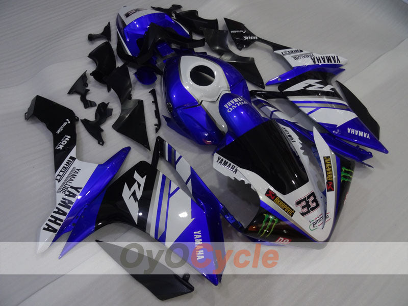 Injection Fairing kit for 07-08 YZF-R1 - Blue, White - Monster #OYO87905690