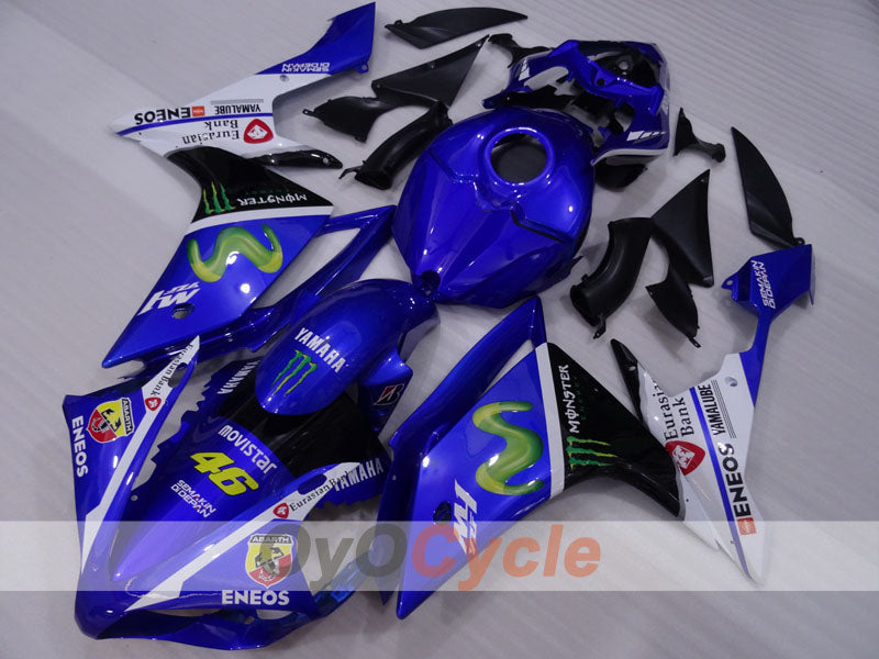 Injection Fairing kit for 07-08 YZF-R1 - Blue, White, Black - Monster #OYO87905693 Secondary image