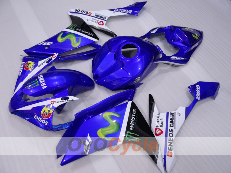 Injection Fairing kit for 07-08 YZF-R1 - Blue, White, Black - Monster #OYO87905695 Secondary image