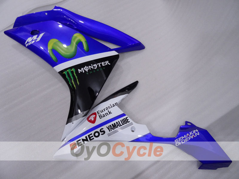 Injection Fairing kit for 07-08 YZF-R1 - Blue, White, Black - Monster #OYO87905695