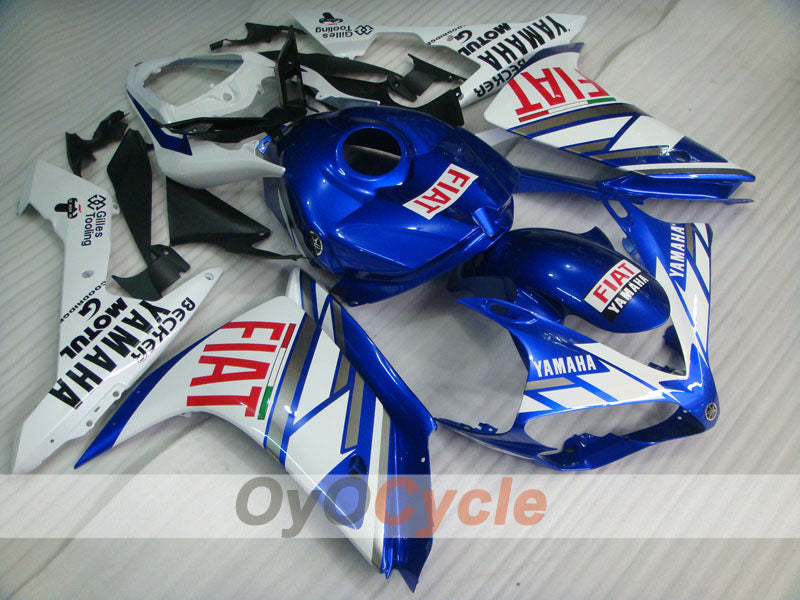 Injection Fairing kit for 07-08 YZF-R1 - Blue, White - FIAT #OYO87905696 Main image