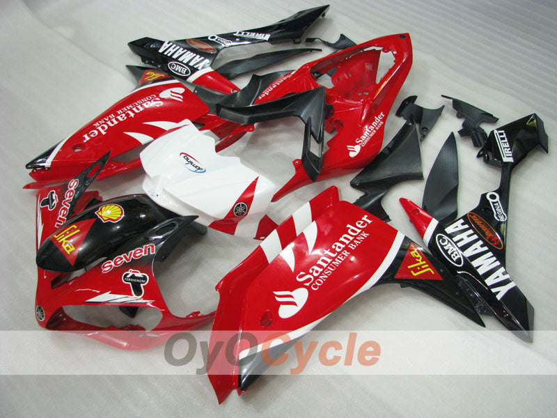 Injection Fairing kit for 07-08 YZF-R1 - Red, Black - Santander #OYO87905705