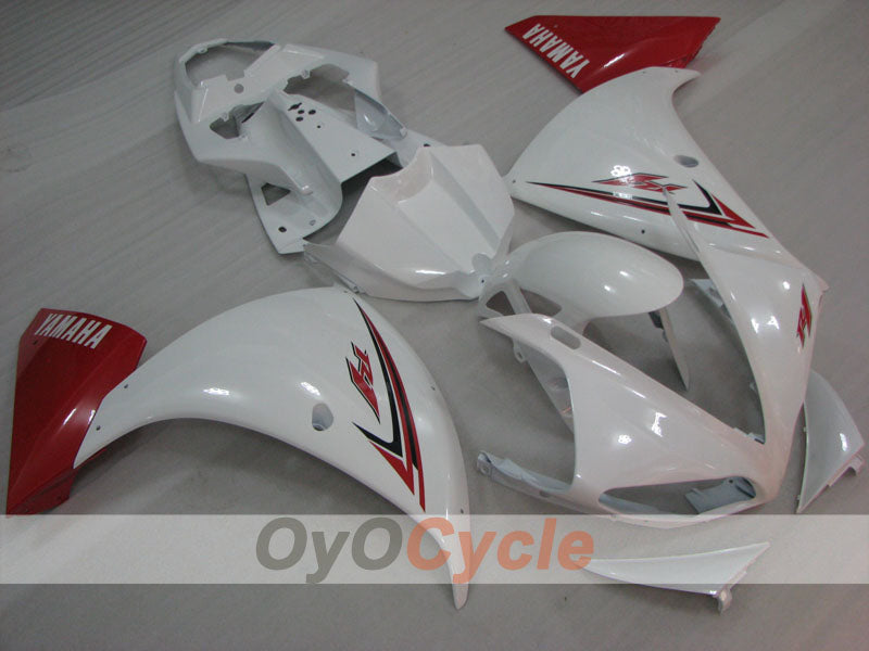 Injection Fairing kit for 09-11 YZF-R1 - Red, White - Factory Style #OYO87905713 Main image