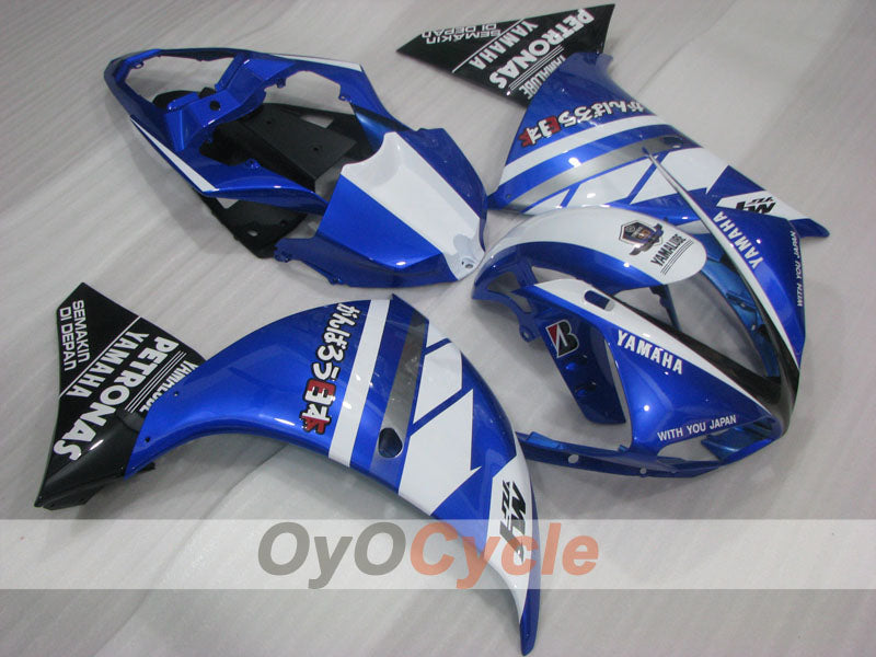 Injection Fairing kit for 09-11 YZF-R1 - Blue, White - PETRONAS #OYO87905714