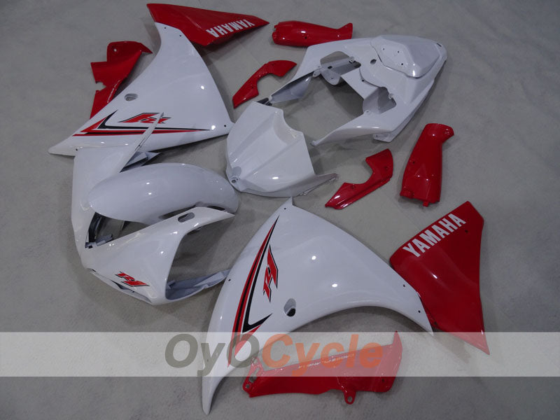 Injection Fairing kit for 09-11 YZF-R1 - Red, White - Factory Style #OYO87905716