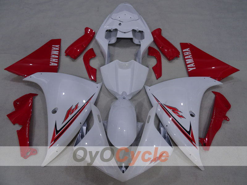 Injection Fairing kit for 09-11 YZF-R1 - Red, White - Factory Style #OYO87905716