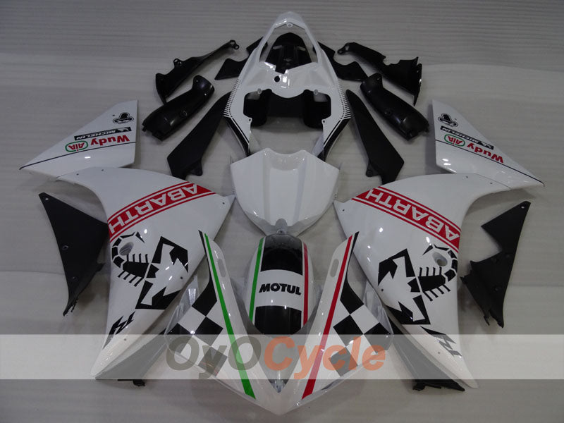 Injection Fairing kit for 09-11 YZF-R1 - Black, Pearl White - ABARTH #OYO87905722