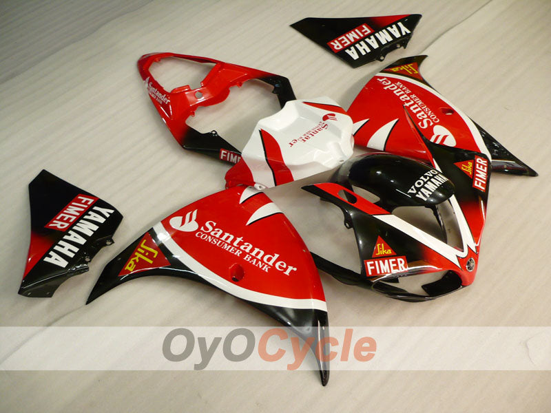 Injection Fairing kit for 09-11 YZF-R1 - Red, Black - Factory Style #OYO87905726 Main image