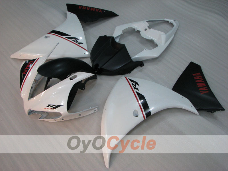 Injection Fairing kit for 12-14 YZF-R1 - White, Black - Factory Style #OYO87905727