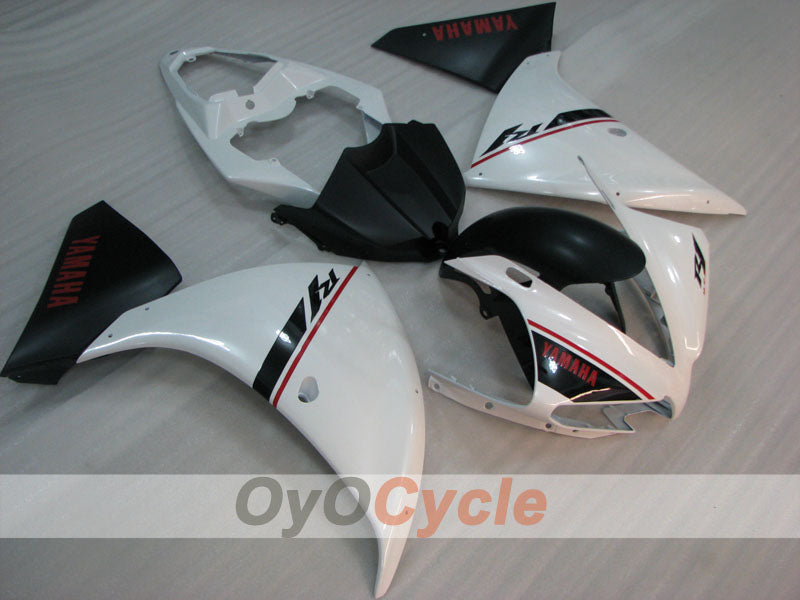 Injection Fairing kit for 12-14 YZF-R1 - White, Black - Factory Style #OYO87905727
