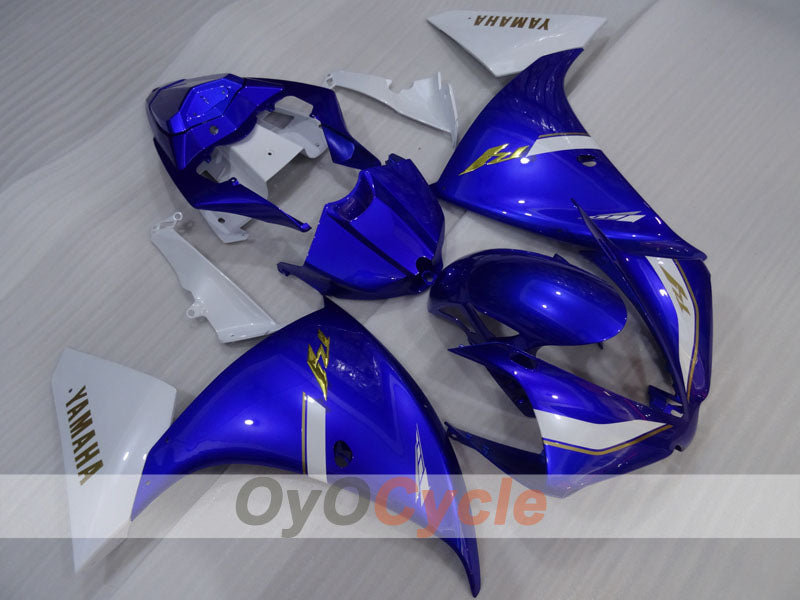 Injection Fairing kit for 12-14 YZF-R1 - Blue, White - Factory Style #OYO87905729 Main image