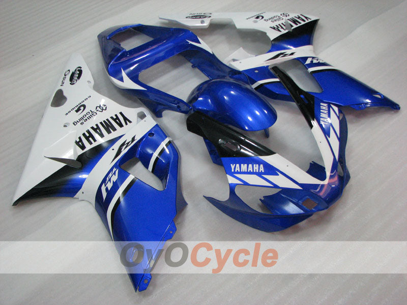 Injection Fairing kit for 00-01 YZF-R1 - Blue, White - Sun #OYO87905731