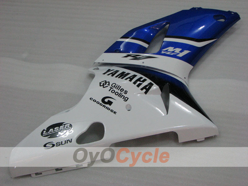 Injection Fairing kit for 00-01 YZF-R1 - Blue, White - Sun #OYO87905731